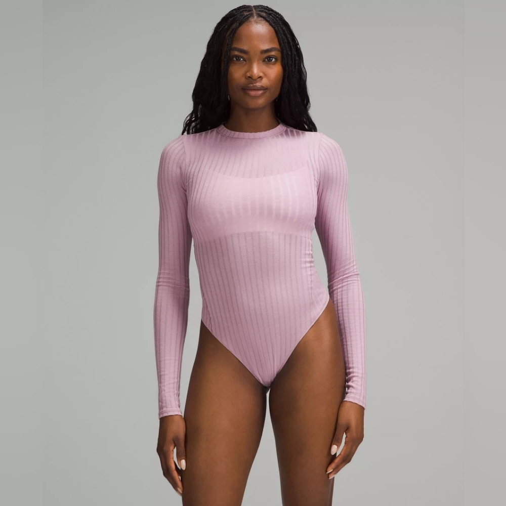 NWT Lululemon Wundermost Ribbed Wool Bodysuit